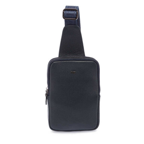 Lacivert Deri Erkek Çapraz Askılı Çanta - S1AC00021487-X86 - 1