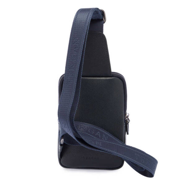 Lacivert Deri Erkek Çapraz Askılı Çanta - S1AC00021487-X86 - 3