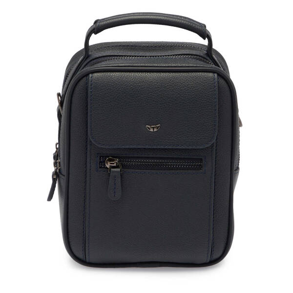 Lacivert Deri Erkek Çapraz Askılı Çanta - S1AC00021497-U6H - 1