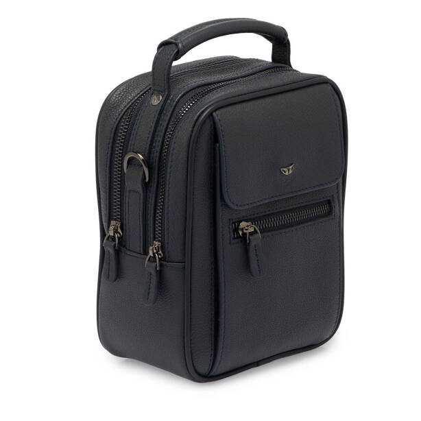 Lacivert Deri Erkek Çapraz Askılı Çanta - S1AC00021497-U6H - 2