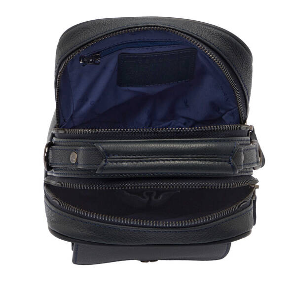 Lacivert Deri Erkek Çapraz Askılı Çanta - S1AC00021497-U6H - 4