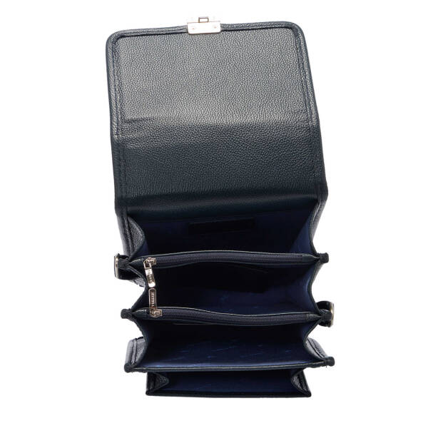 Lacivert Deri Erkek Çapraz Askılı Çanta - S1AC00021498-X86 - 4