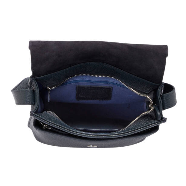 Lacivert Deri Erkek Çapraz Askılı Çanta - S1AC00021521-A38 - 4