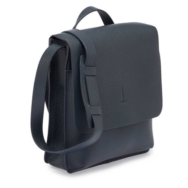 Lacivert Deri Erkek Çapraz Askılı Çanta - S1AC00021521-A38 - 2