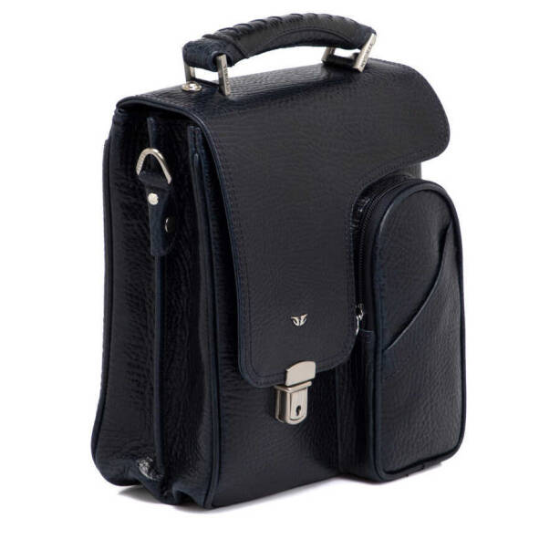 Lacivert Deri Erkek Çapraz Askılı Çanta - S1AC00022709-P5Y - 2