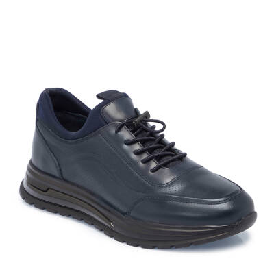  Lacivert Deri Erkek Casual Ayakkabı - E24S1AY57078-A31 