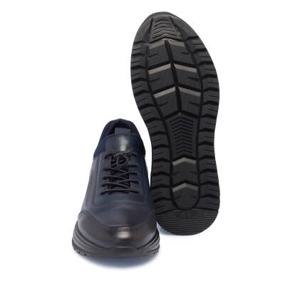  Lacivert Deri Erkek Casual Ayakkabı - E24S1AY57078-A31 - 4