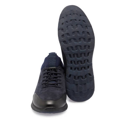 Lacivert Deri Erkek Casual Ayakkabı - E24S1AY57079-H6X - 4