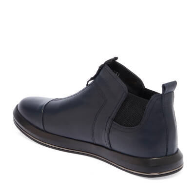 Lacivert Deri Erkek Casual Bot - E23K1BT56402-A31 - 2