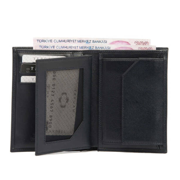 Lacivert Deri Erkek Cüzdan - S1CE00001108-H86 - 2