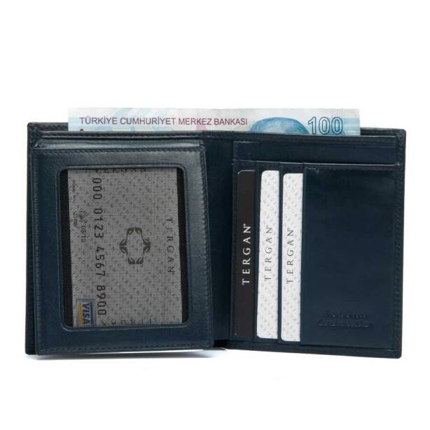 Lacivert Hakiki Deri Erkek Cüzdan - S1CE00001339-H86 - 2