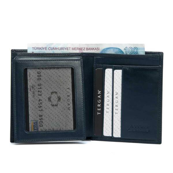 Lacivert Hakiki Deri Erkek Cüzdan - S1CE00001339-H86 - 2
