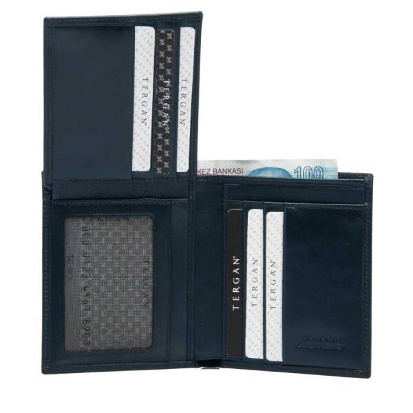 Lacivert Hakiki Deri Erkek Cüzdan - S1CE00001339-H86 - 3