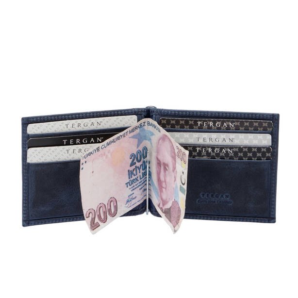 Lacivert Deri Erkek Cüzdan - S1CE00001399-C5R - 3