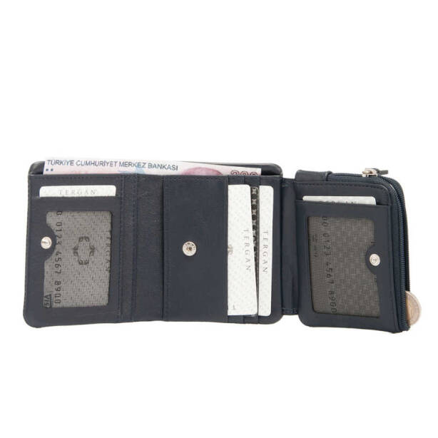 Lacivert Hakiki Deri Erkek Cüzdan - S1CE00001541-M80 - 3
