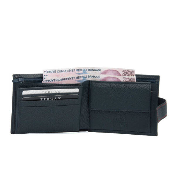 Lacivert Hakiki Deri Erkek Cüzdan - S1CE00001559-X86 - 2