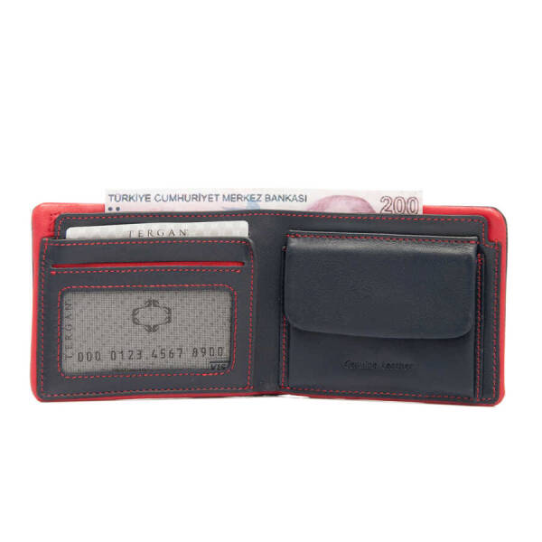 Lacivert Hakiki Deri Erkek Cüzdan - S1CE00001590-G8O - 2