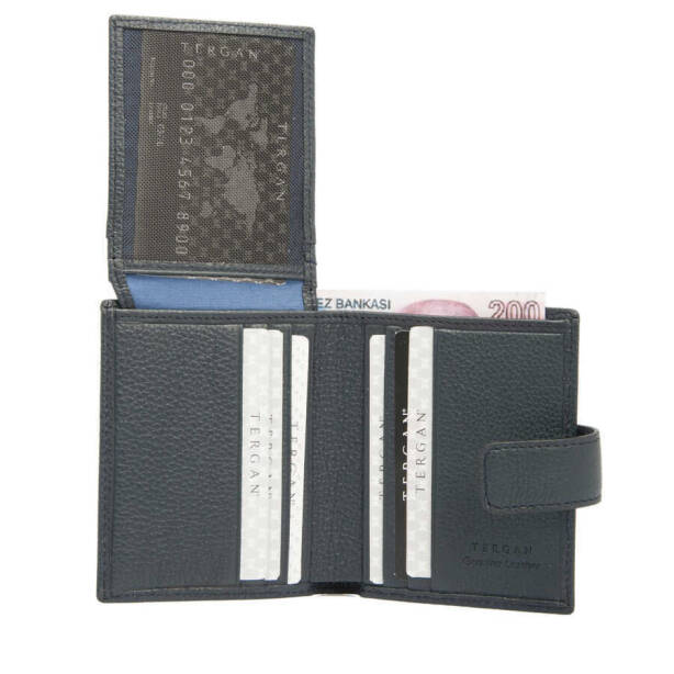 Lacivert Hakiki Deri Erkek Cüzdan - S1CE00001623-X86 - 3