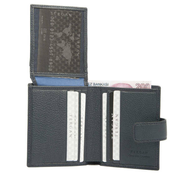 Lacivert Hakiki Deri Erkek Cüzdan - S1CE00001623-X86 - 3