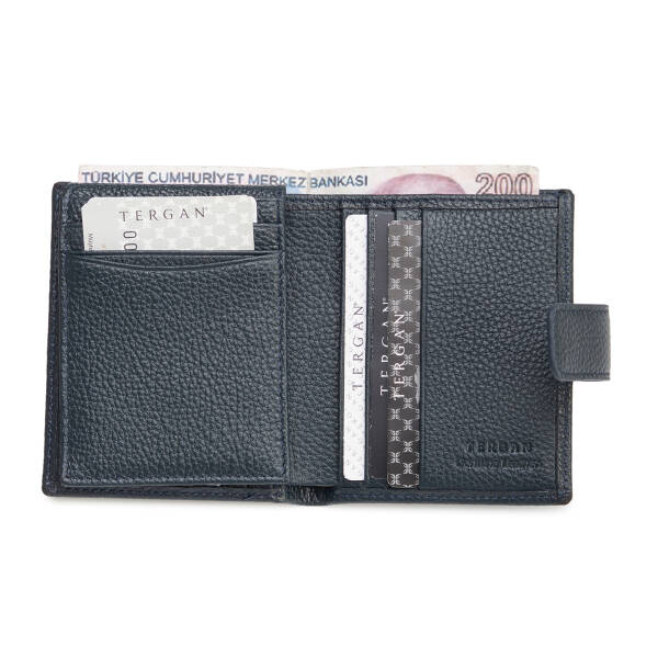 Lacivert Hakiki Deri Erkek Cüzdan - S1CE00001623-X86 - 4