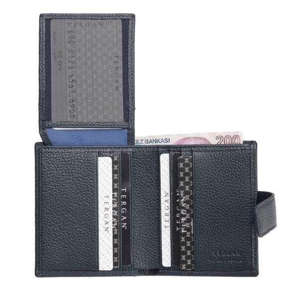Lacivert Hakiki Deri Erkek Cüzdan - S1CE00001623-X86 - 6