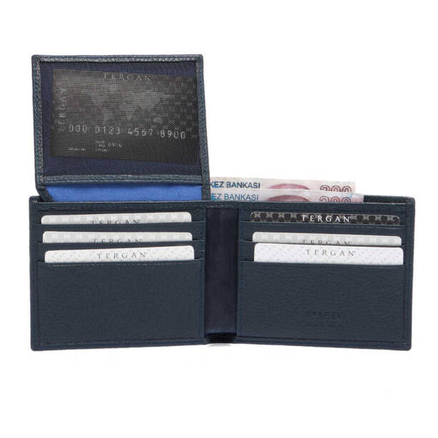 Lacivert Hakiki Deri Erkek Cüzdan - S1CE00001648-A38 - 3