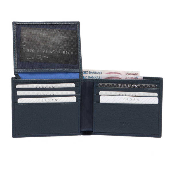 Lacivert Hakiki Deri Erkek Cüzdan - S1CE00001648-A38 - 3