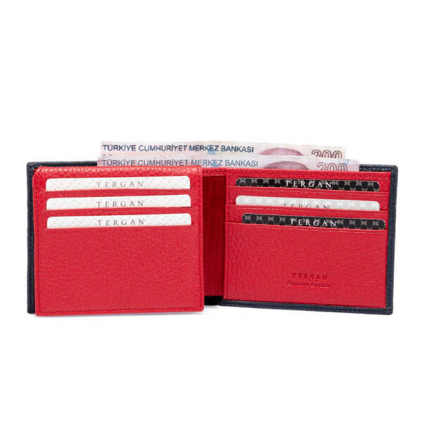 Lacivert Hakiki Deri Erkek Cüzdan - S1CE00001648-N74 - 2