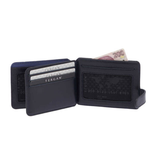 Lacivert Hakiki Deri Erkek Cüzdan - S1CE00001658-H86 - 3