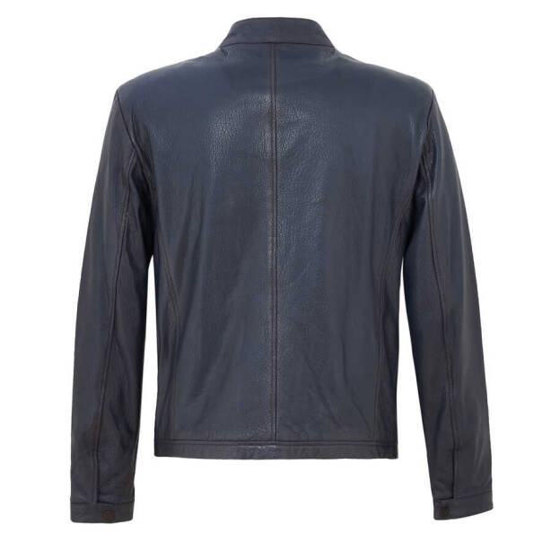 Lacivert Deri Erkek Deri Mont - E22BDM310382-Q4P - 4