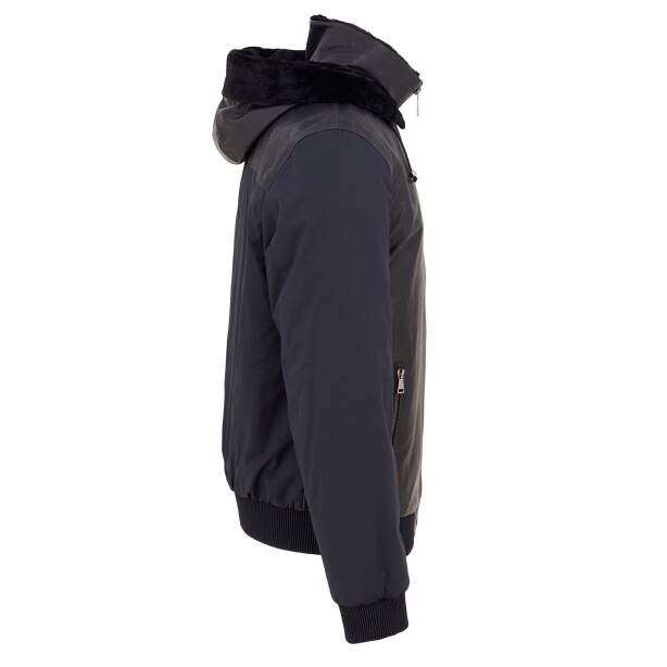 Lacivert Deri Erkek Deri Mont - E23BKM310460-Q4P - 3