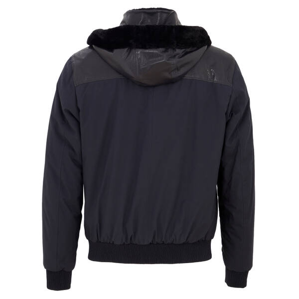 Lacivert Deri Erkek Deri Mont - E23BKM310460-Q4P - 4