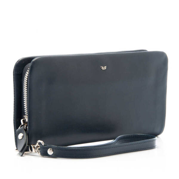 Lacivert Hakiki Deri Erkek El Çantası - S1PC00001603-M80 - 2