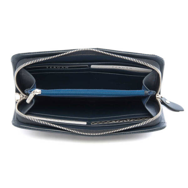 Lacivert Hakiki Deri Erkek El Çantası - S1PC00001603-M80 - 4