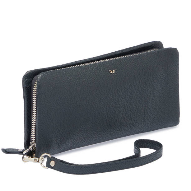 Lacivert Hakiki Deri Erkek El Çantası - S1PC00001603-X86 - Tergan