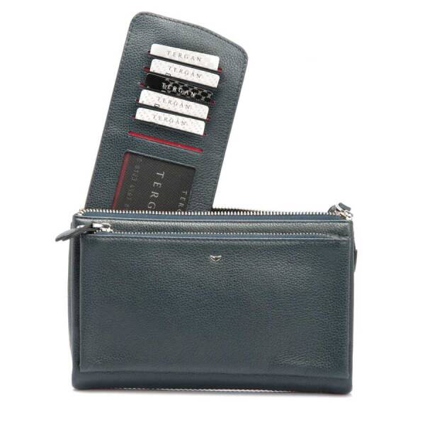 Lacivert Hakiki Deri Erkek El Çantası - S1PC00021217-X86 - 3