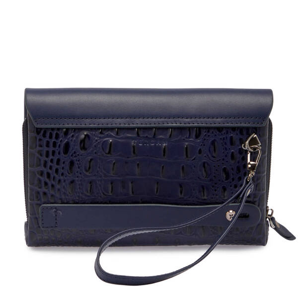 Lacivert Deri Erkek El Çantası - S1PC00021383-M6A - 3