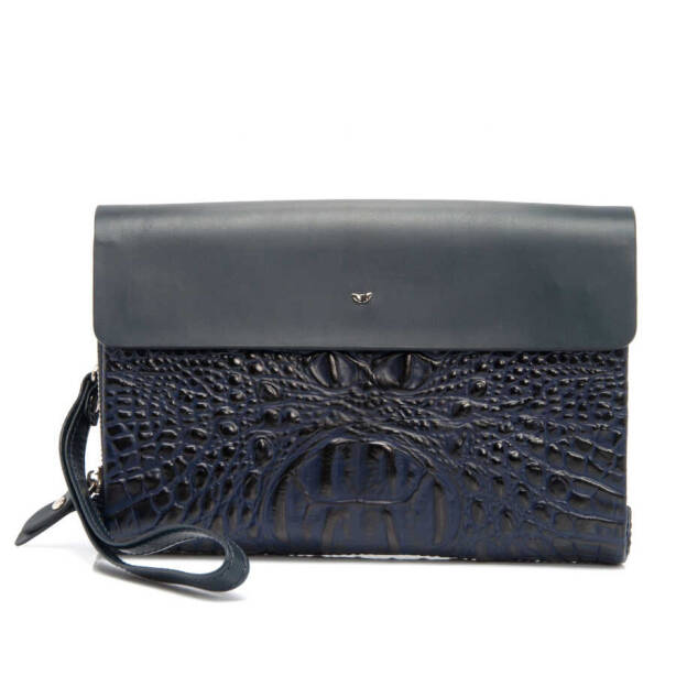 Lacivert Hakiki Deri Erkek El Çantası - S1PC00021383-M6A 