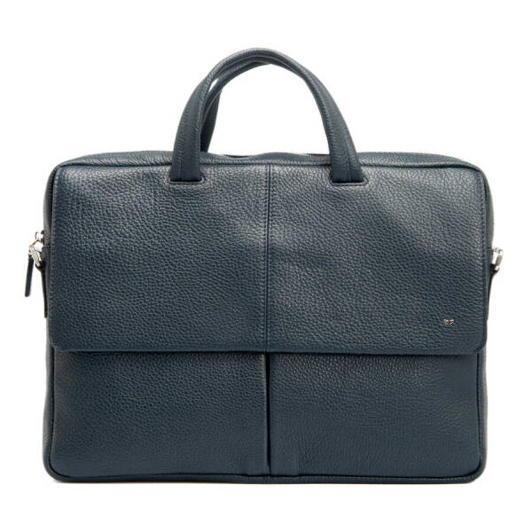 Lacivert Hakiki Deri Erkek Evrak Çantası - S1EV00021140-A38 - 1