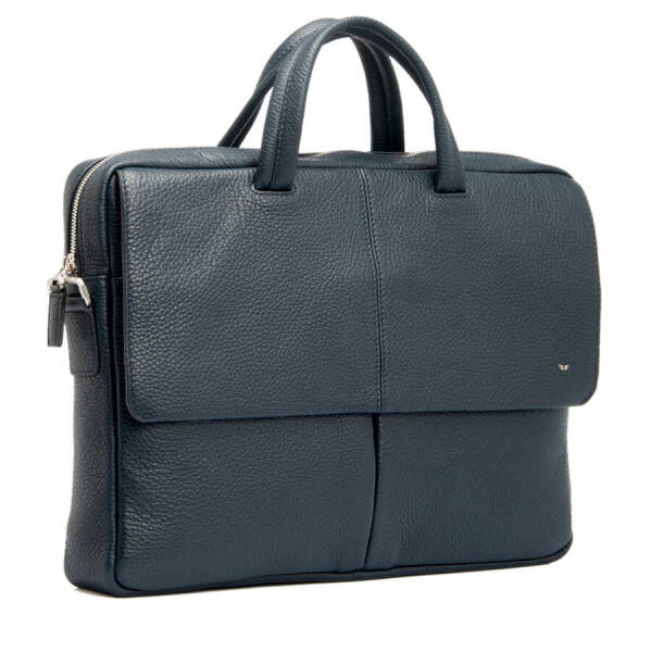Lacivert Hakiki Deri Erkek Evrak Çantası - S1EV00021140-A38 - 2