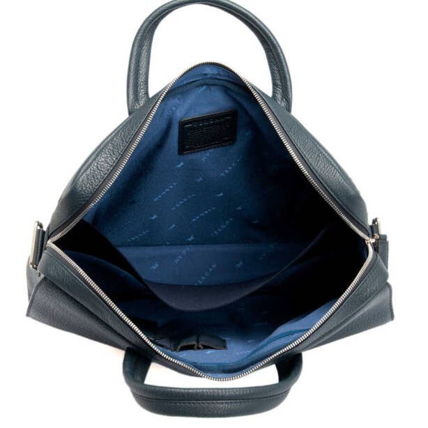 Lacivert Hakiki Deri Erkek Evrak Çantası - S1EV00021140-A38 - 4