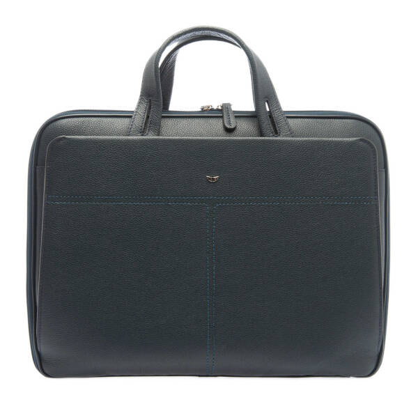 Lacivert Deri Erkek Evrak Çantası - S1EV00021269-A38 - 1