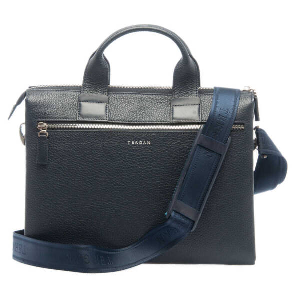 Lacivert Deri Erkek Evrak Çantası - S1EV00021368-A38 - 3