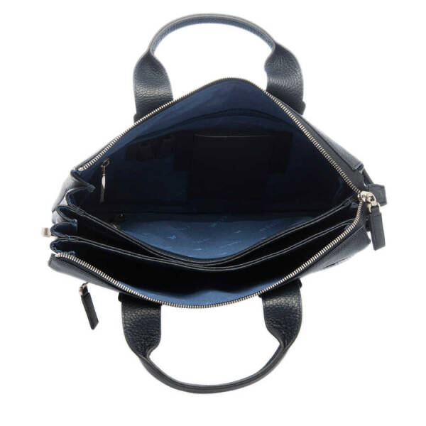 Lacivert Deri Erkek Evrak Çantası - S1EV00021368-A38 - 4