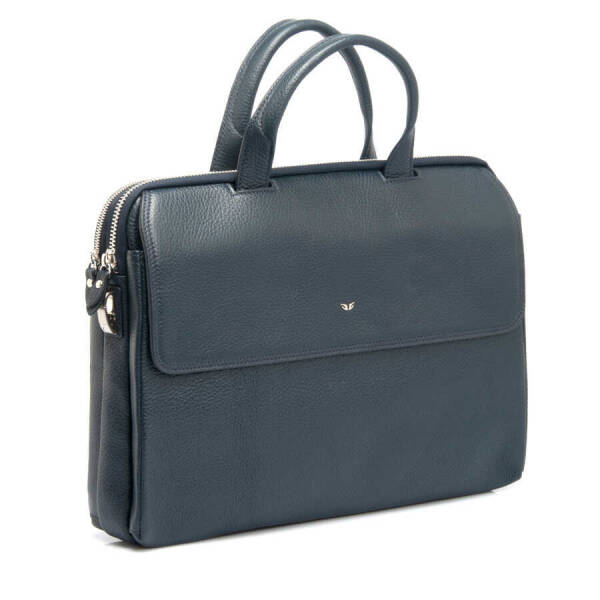 Lacivert Hakiki Deri Erkek Evrak Çantası - S1EV00021388-A38 - 2