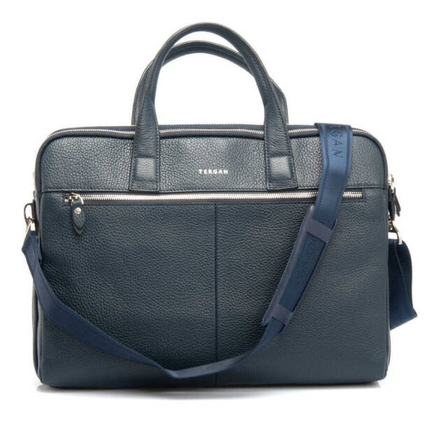 Lacivert Hakiki Deri Erkek Evrak Çantası - S1EV00021388-A38 - 3