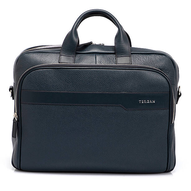 Lacivert Hakiki Deri Erkek Evrak Çantası - S1EV00021411-D6M 