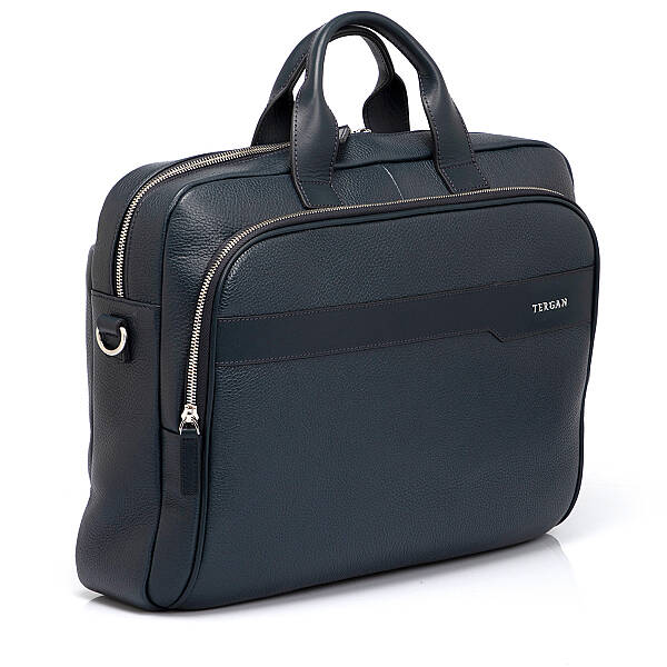 Lacivert Hakiki Deri Erkek Evrak Çantası - S1EV00021411-D6M - 2