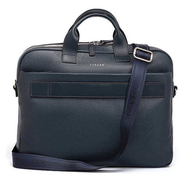 Lacivert Hakiki Deri Erkek Evrak Çantası - S1EV00021411-D6M - 3