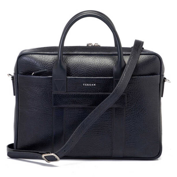 Lacivert Deri Erkek Evrak Çantası - S1EV00021429-R0V - 4